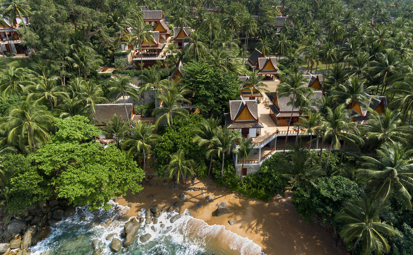 Aerial View, Four-Bedroom Ocean Villa, Amanpuri, Thailand